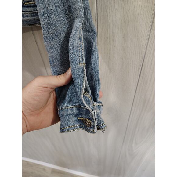 Red Camel Women’s Blue Jean Denim Jacket Size L 90s Retro Western - Picture 2 of 7